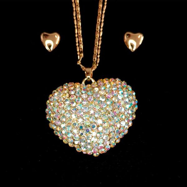 Dije Corazón doble cadena 14K-51